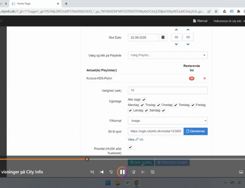 Videovejledning til City Info